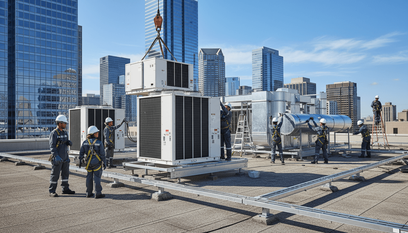 Commercial air conditioning rooftop units